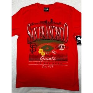 New Era San Francisco Giants MLB T-Shirt Red Graphic Tee Mens XXL NWT
